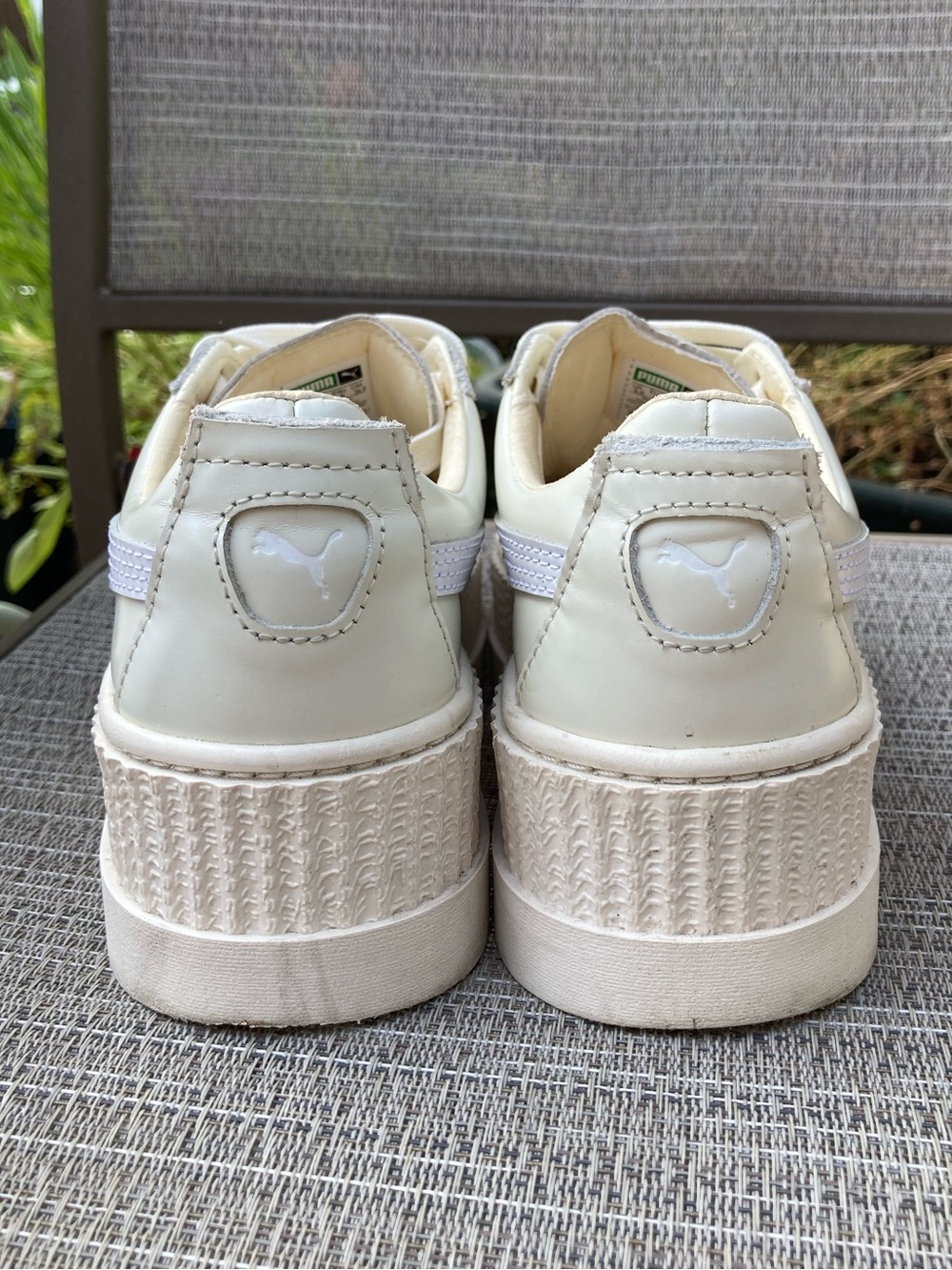 Fenty Puma by Rihanna white platform cleated creepers women's 8 - Picture 4 of 8